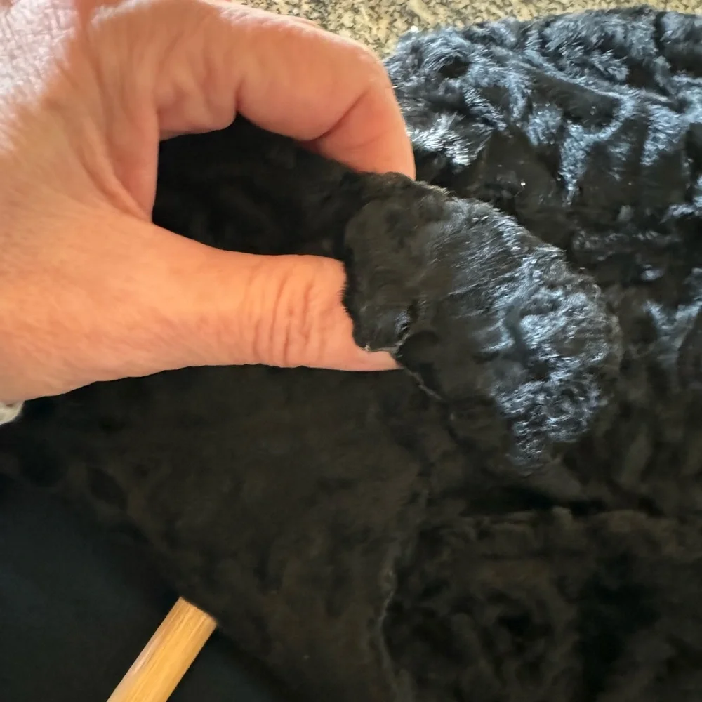 Vintage astrakhan swing coat - Picture 8 of 10